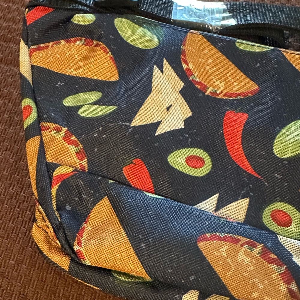 NWT Everest Navy Blue taco Patterned Belt Bag Fanny Pack Waist Bag - Picture 8 of 12